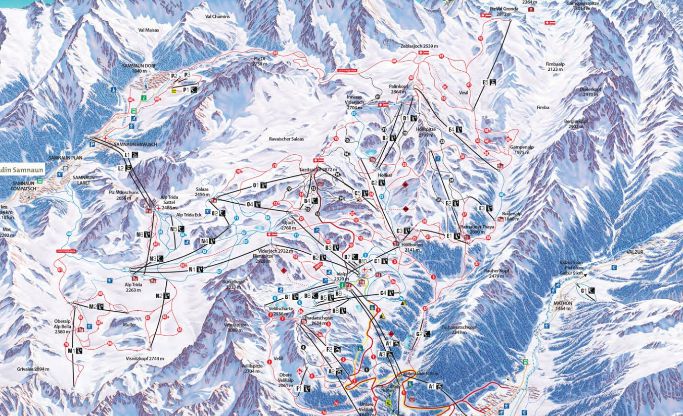 Skigebiete :: See, Kappl, Ischgl, Galtür, Silvretta-Region