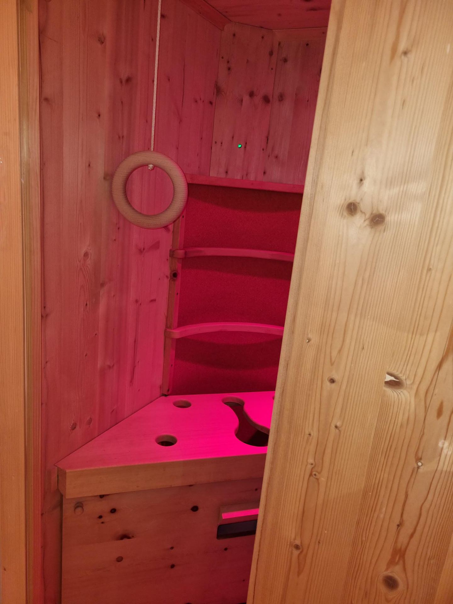 Infrared cabin on a wellness and sports holiday at Hotel Enzian