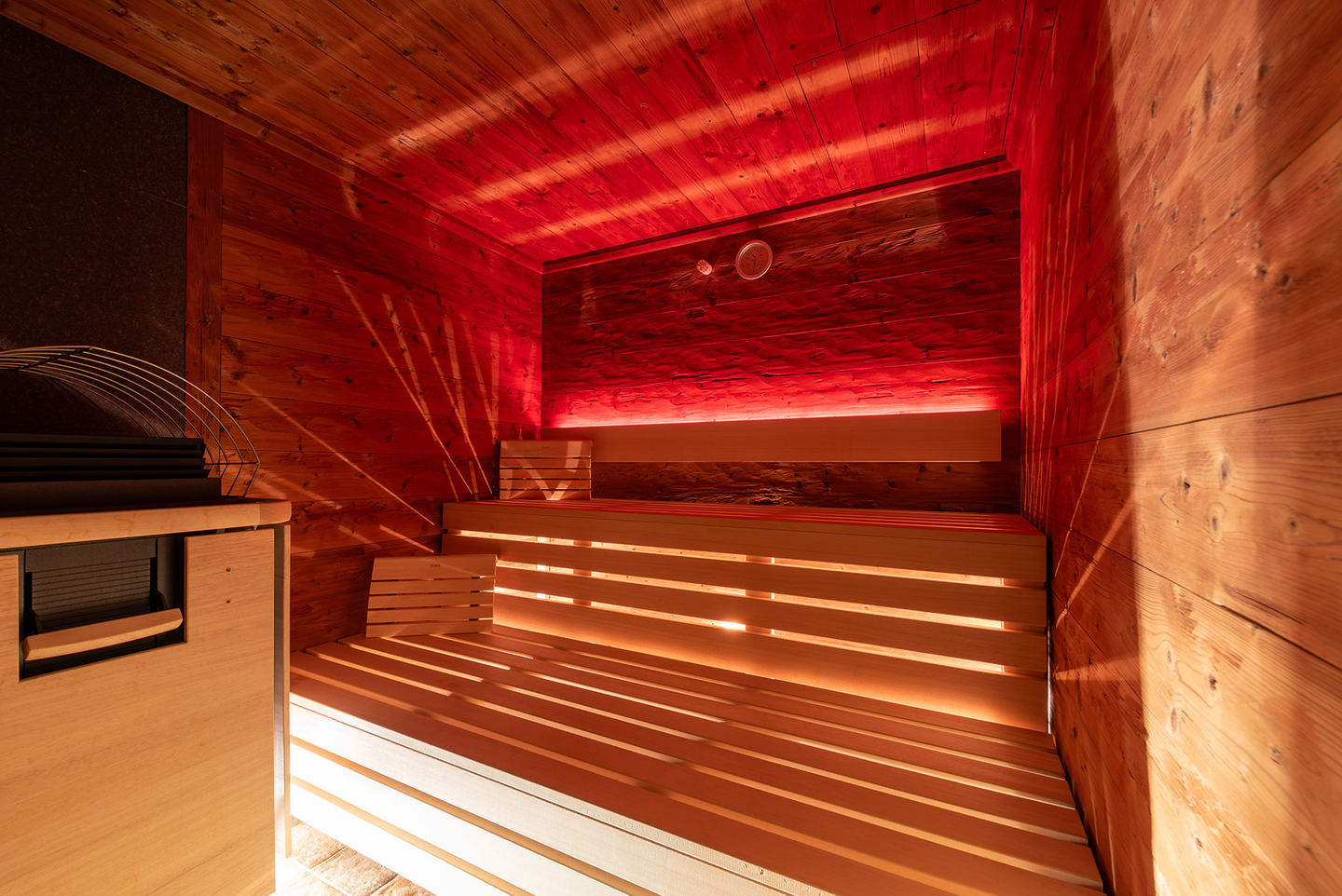 Infrared cabin in the wellness area of Hotel Enzian